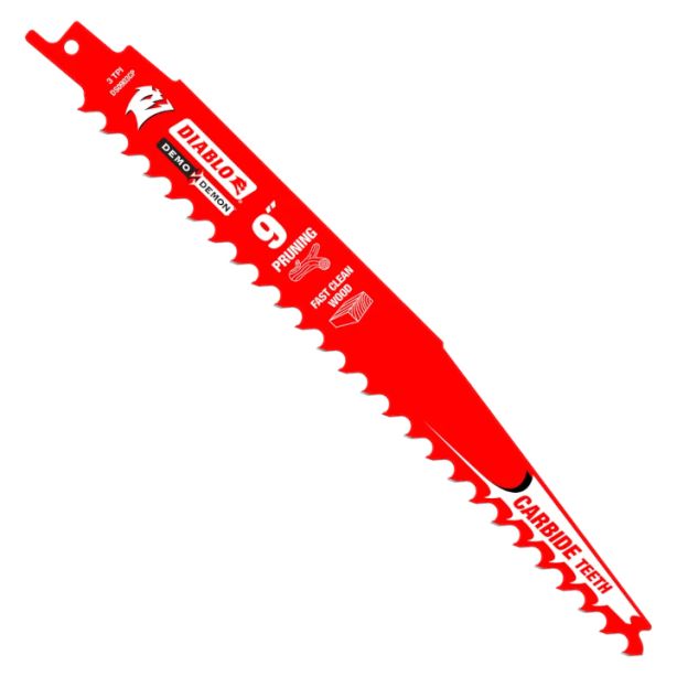 Diablo Demo Demon 9" Carbide Tipped Nail-Embedded Wood Blade 5-7 TPI