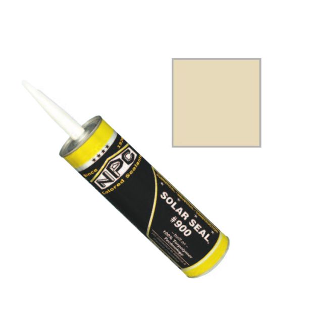 NPC 900 Solar Seal Caulk 19oz Pro Size Almond 9012 9/case