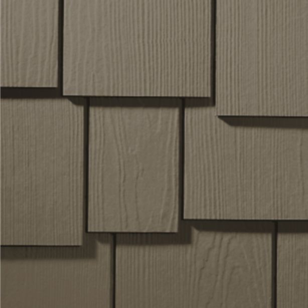 James Hardie Shingle Fiber Cement Staggered Siding 15.25"x48" Timber Bark 1pc