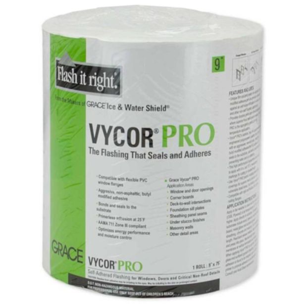 GCP Grace Vycor PRO Flashing Tape 9"x75'