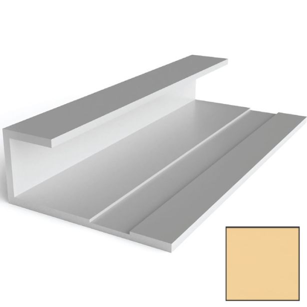 Tamlyn JMH71610 XtremeTrim 7/16" x 3/8" Lip Standard J-Mold - 10' Dunkin Honey Glaze