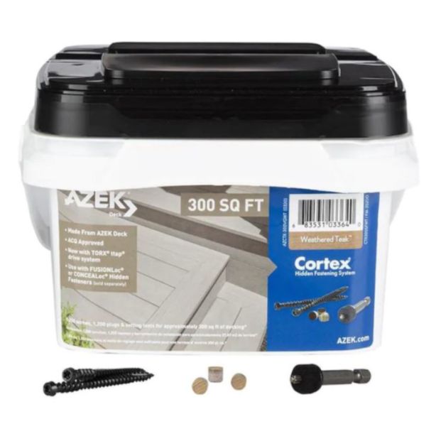 TimberTech CTX300SFWT Cortex Screws For AZEK Weathered Teak 300 sq ft