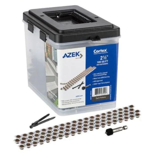 TimberTech CTC100SFDH Cortex Screws Collated Strips For AZEK Dark Hickory 100 sq ft