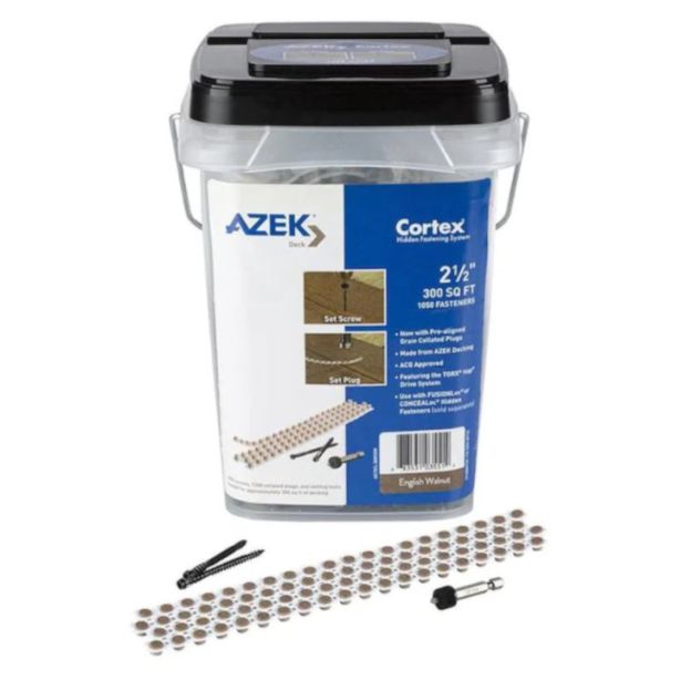 TimberTech CTC300SFEW Cortex Screws Collated Strips For AZEK English Walnut 300 sq ft