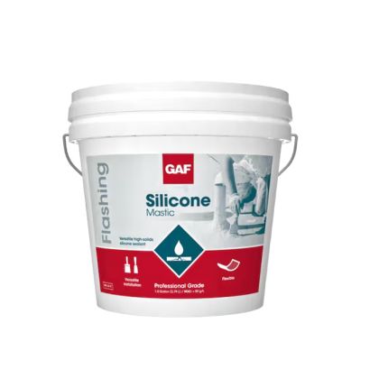GAF Silicone Mastic Roof Coating 3.5g White 12 Buckets