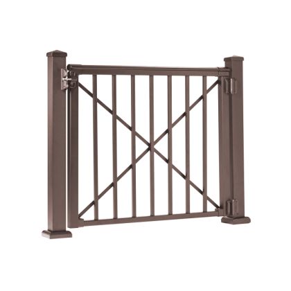 AFCO Adjustable Gate Kit Bronze (uprights & crossbar) - for 4' Level Rail Kit & Balusters