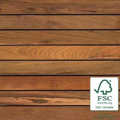Bison WTFSCIPEAB24 FSC Ipe AB Wood Tile Smooth 2'x2'