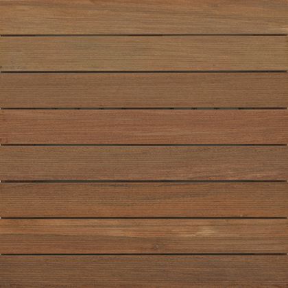 Bison WTIPE24RIBBED Ipe Wood Tile Ribbed 2'x2'