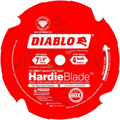 Diablo HardieBlade Fiber Cement Blade 7-1/4 Inch 4 Tooth