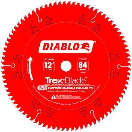 Diablo Trex Composite Decking Cellular PVC Blade 12 Inch 84 Tooth