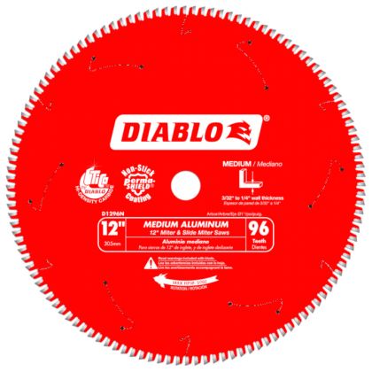 Diablo Medium Aluminum Saw Blade 12" 96 Tooth