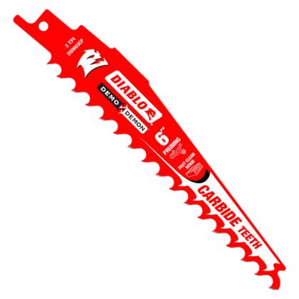 Diablo Demo Demon 6" Carbide Tipped Nail-Embedded Wood Blade 5-7 TPI