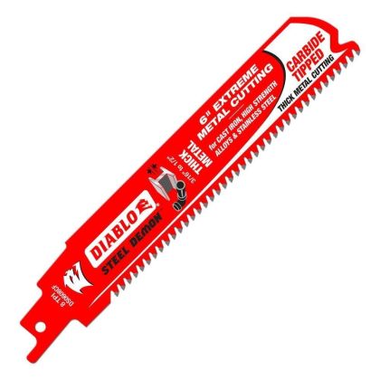 Diablo Steel Demon 6" Carbide Tipped Thick Metal Blade 8 TPI 3 Pack