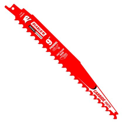 Diablo Demo Demon 9" Carbide Tipped Nail-Embedded Wood Blade 5-7 TPI