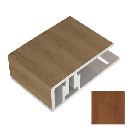 ChamClad C1717-06 C71 Finishing Trim Soffit 12' 2pc Cinnamon Walnut