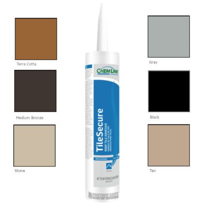 ChemLink F1120 TileSecure Roof Tile Adhesive 10.1oz Cartridge 24ct