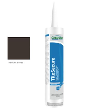 ChemLink F1120 TileSecure Roof Tile Adhesive 10.1oz Cartridge 24ct-Medium Bronze