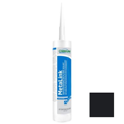 ChemLink F1213 MetaLink Silicone Roof Sealant 10.1oz Cartridge 12ct Black