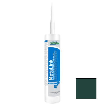 ChemLink F1213 MetaLink Silicone Roof Sealant 10.1oz Cartridge 12ct Forest Green