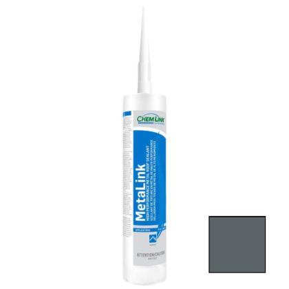 ChemLink F1213 MetaLink Silicone Roof Sealant 10.1oz Cartridge 12ct Slate Gray