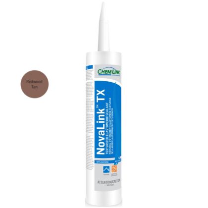 ChemLink F1241 NovaLink TX Textured Sealant 10.1oz Cartridge 24ct Redwood Tan