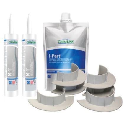ChemLink F1351WHNP E-Curb Round Kit 9" Diameter White