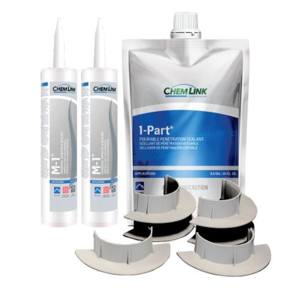 ChemLink F1354WH E-Curb Round Kit 4" Diameter With TPO Primer White