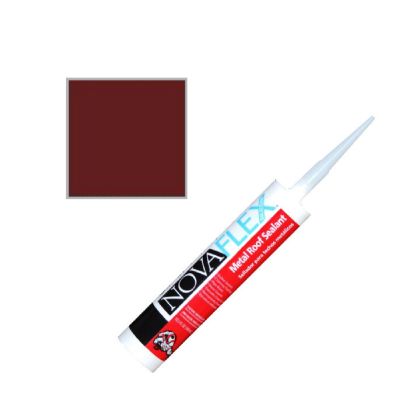 Nova Flex Metal Roof Sealant Caulk 10oz Colonial Red MR0182