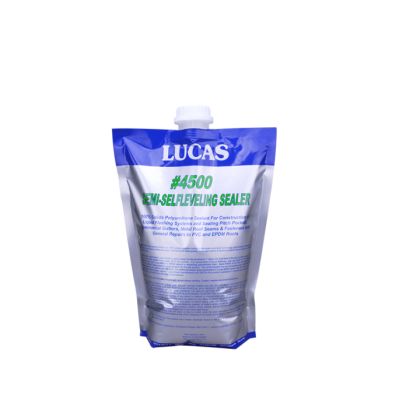 Lucas 4500 Pitch Pan Sealant 100 Percent Solids Semi Self-Leveling 2 Liter Pouch White