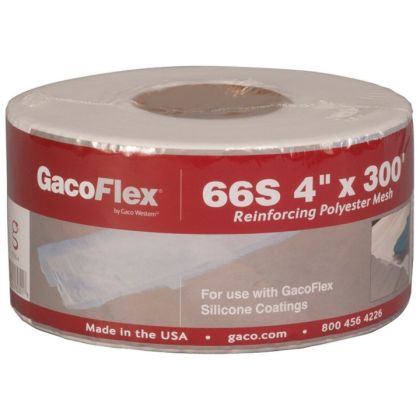Gaco Flex 66S Reinforcing Polyester Mesh 4"x300' White