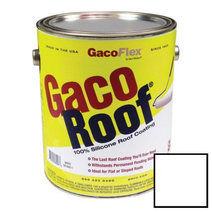 Gaco GacoRoof Silicone Roof Coating 1 Gallon White