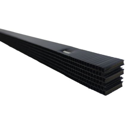 Cor-A-Vent PS-400 Soffit Strip Vent 1"x3/4"x4' Black 1pc Coravent