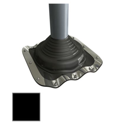 Deks DFE104B Dektite Premium Pipe Flashing for Metal Roofs 3"-7" Black 10 pieces