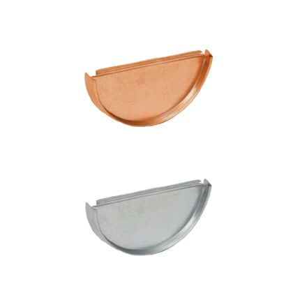 Berger Half Round C-Style End Cap 5"