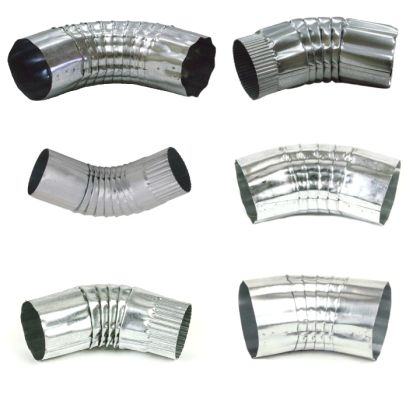 Berger Round Corrugated Elbow Galvanized
