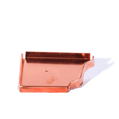Berger K Style Copper End Cap Left 5"