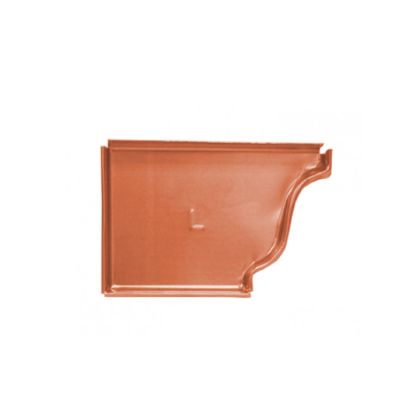 Berger K Style Copper End Cap Left 6"