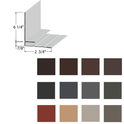 EDCO 1747 Side Wall Flashing Solid 10' 5/carton
