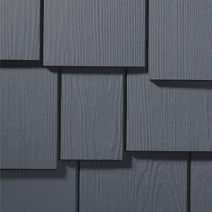 James Hardie Shingle Fiber Cement Staggered Siding 15.25"x48" Deep Ocean 1pc