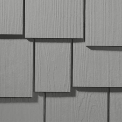 James Hardie Shingle Fiber Cement Staggered Siding 15.25"x48" Gray Slate 1pc