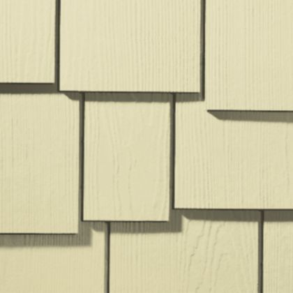 James Hardie Shingle Fiber Cement Staggered Siding 15.25"x48" Navajo Beige 1pc