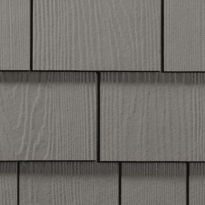 James Hardie Shingle Fiber Cement Straight Siding 15.25"x48" Aged Pewter 1pc