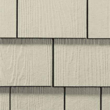 James Hardie Shingle Fiber Cement Straight Siding 15.25"x48" Cobblestone 1pc