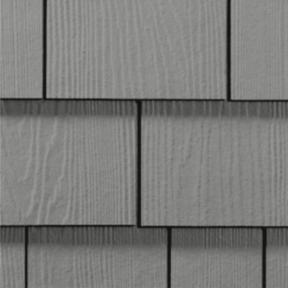 James Hardie Shingle Fiber Cement Straight Siding 15.25"x48" Gray Slate 1pc