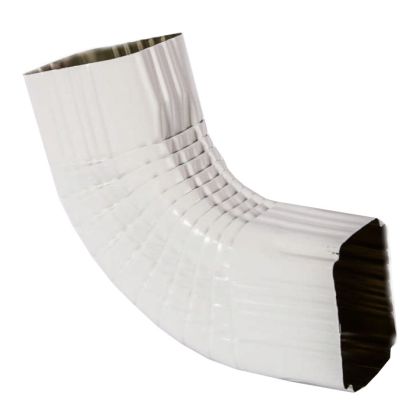Alsco Aluminum B-Bend Elbow 75 Degrees 3"x4" White