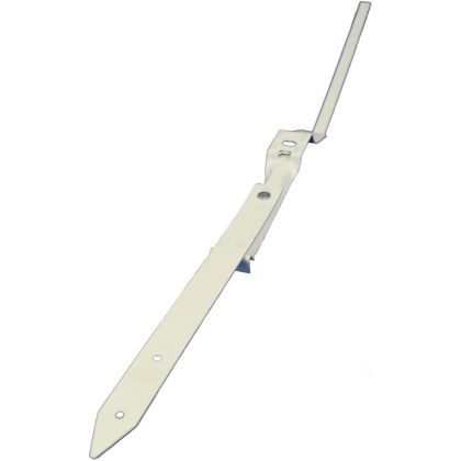 Quality Aluminum Wraparound Hanger Aluminum 5" White