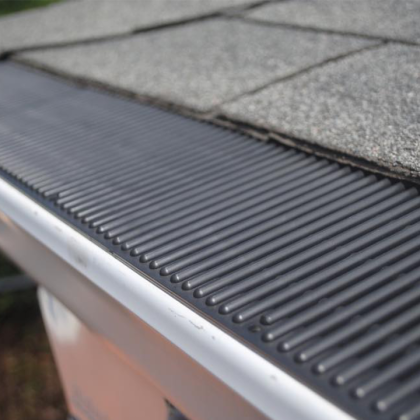 RAINDROP RF75 Gutter Guard for 5"-6" gutters 3 feet Black