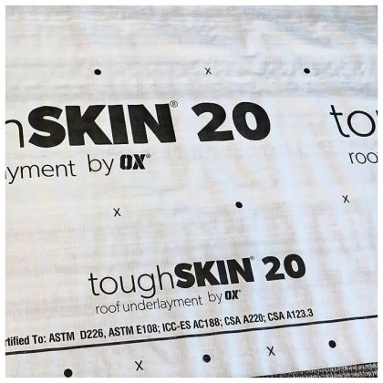 OX Engineered Products ToughSkin 20 Roofing Underlayment 4'x250'