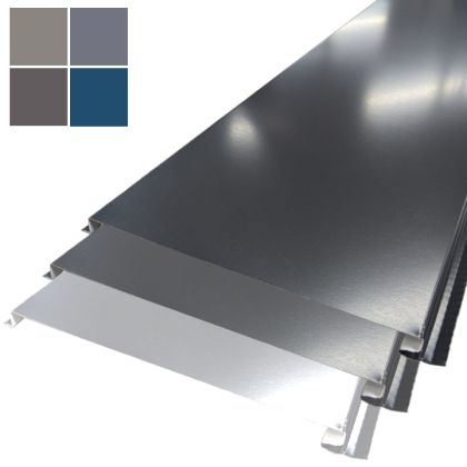 Lakefront Sheet Metal Standing Seam 12" Flush Reveal Panel 1ft