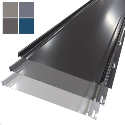 Lakefront Sheet Metal Standing Seam 12" Nail Flange Panel 1ft